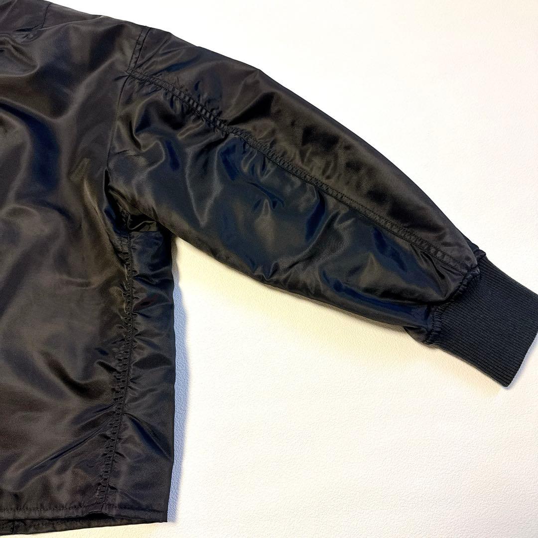 Spick & Span ナイロンツイルMA-1ジャケット 黒　38