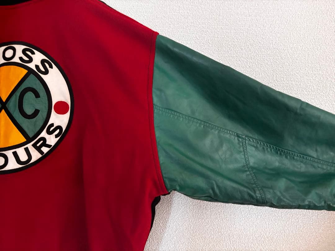 レ*着様 【激レア】CROSS COLOURS 90年代 レザー スタジャン