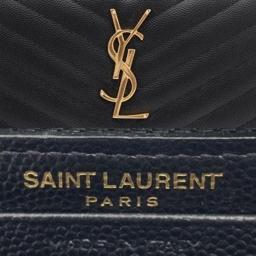 【美品】サンローラン モノグラム フルジップ ウォレット 長財布 Vステッチ