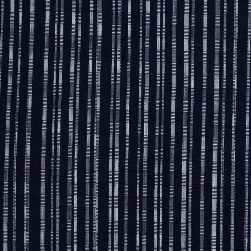 《反物『結城織長板染め』綿紬浴衣■綿結城◆あじろ織り◆縞◆夏着物■反25-59》