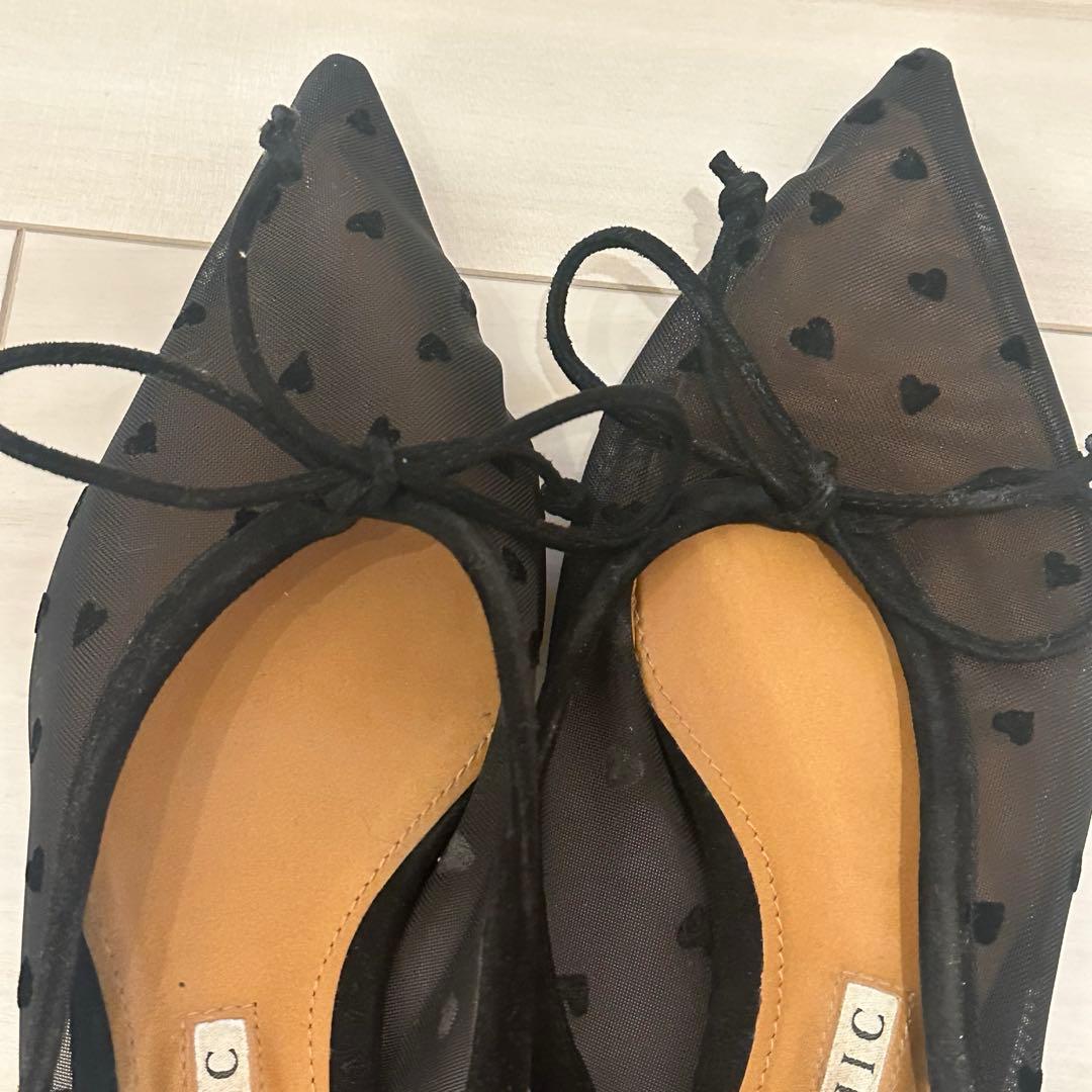 最終値下げ☆PIPPICHICハートメッシュミュール サンダル サイズ36