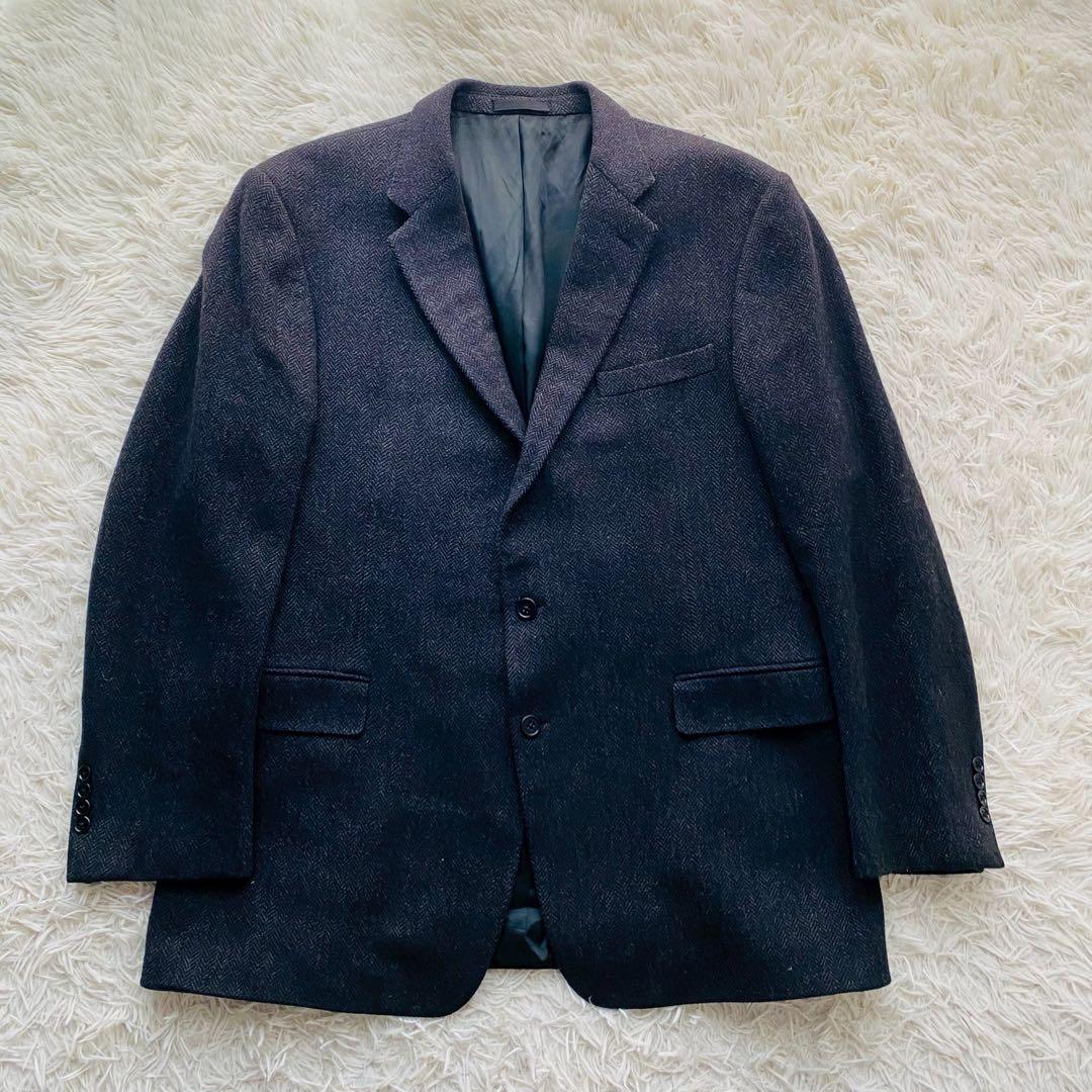 ラルフローレン●最上級ライン/ブラックレーベル●カシミヤディナージャケット XL