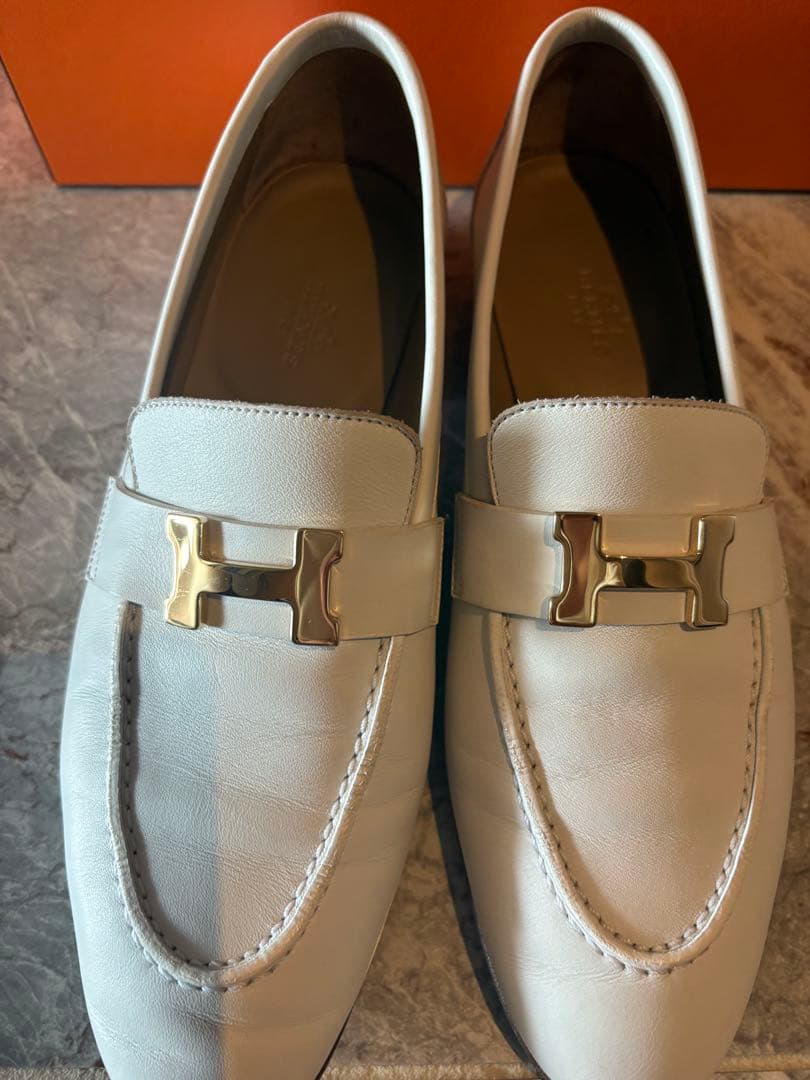 エルメス モカシンパリ フラットシューズ ローファー バレエシューズす