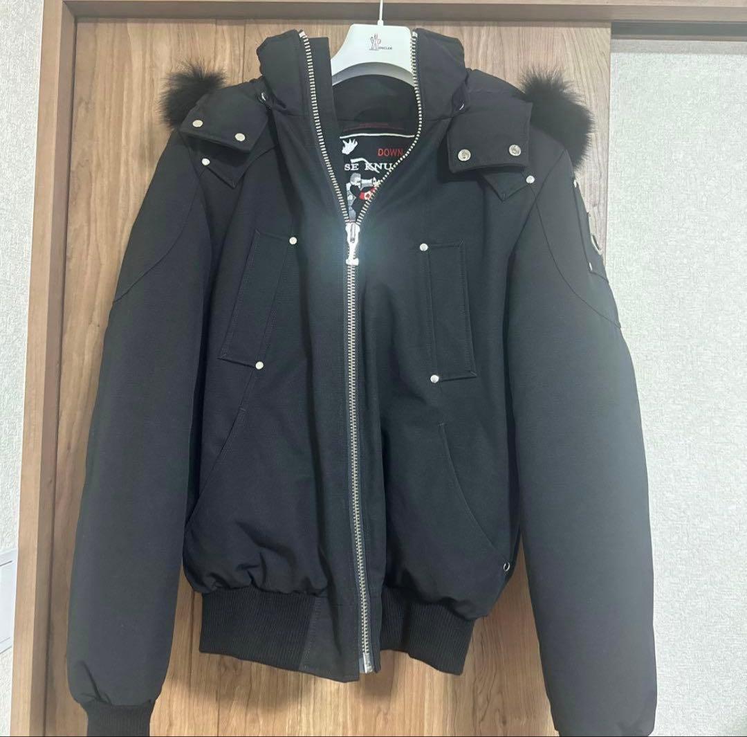 専用　moose knuckles ムースナックルズ ダウン ブラックファー