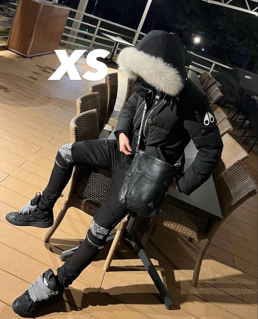 専用　moose knuckles ムースナックルズ ダウン ブラックファー