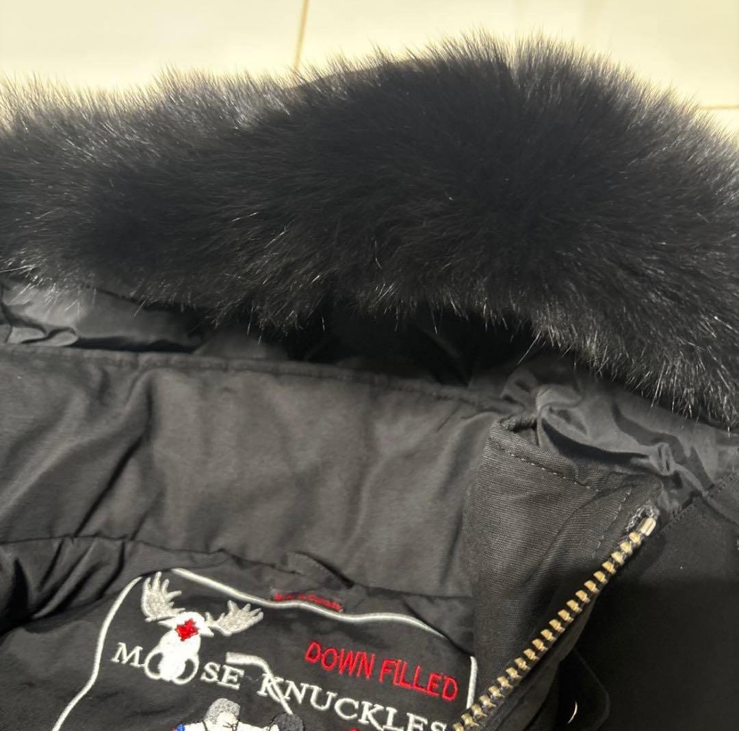 専用　moose knuckles ムースナックルズ ダウン ブラックファー