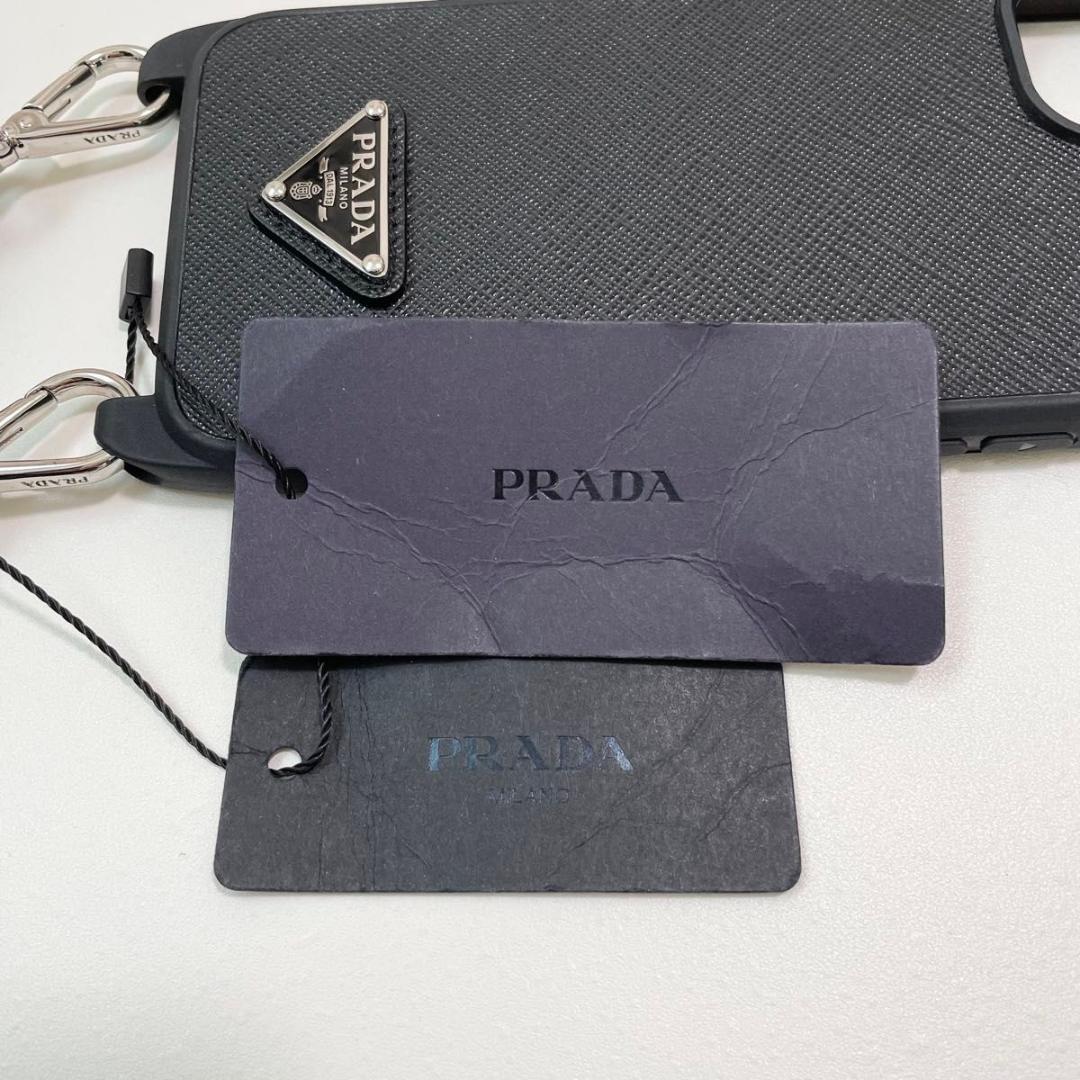プラダ iPhone14 Plus マホケース ショルダー ブラック 新品未使用