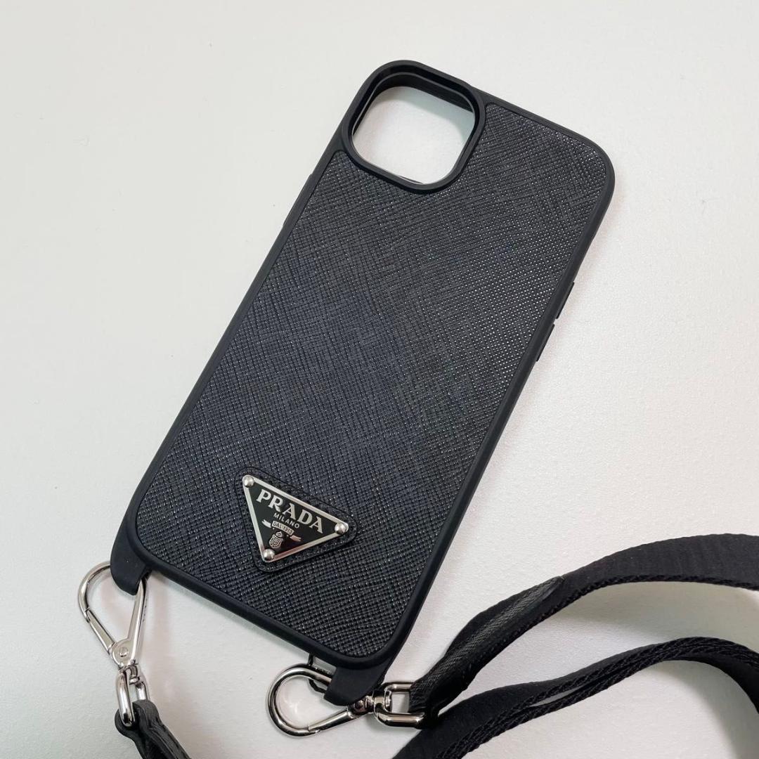プラダ iPhone14 Plus マホケース ショルダー ブラック 新品未使用