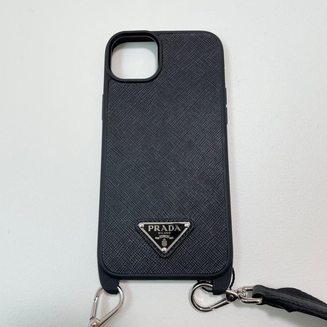 プラダ iPhone14 Plus マホケース ショルダー ブラック 新品未使用