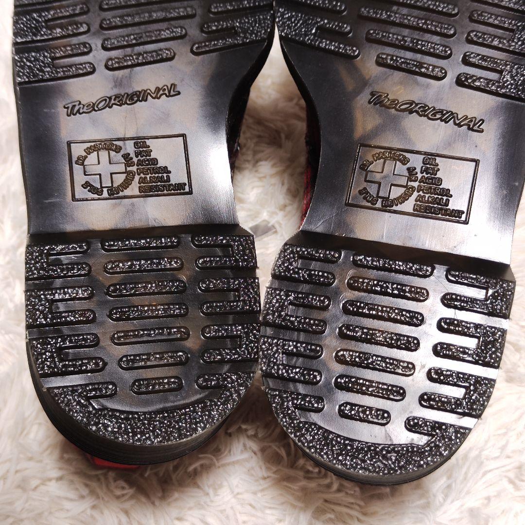 極美品✨ Dr.Martens ブーツ 3ホール 赤 タータンチェック 1461