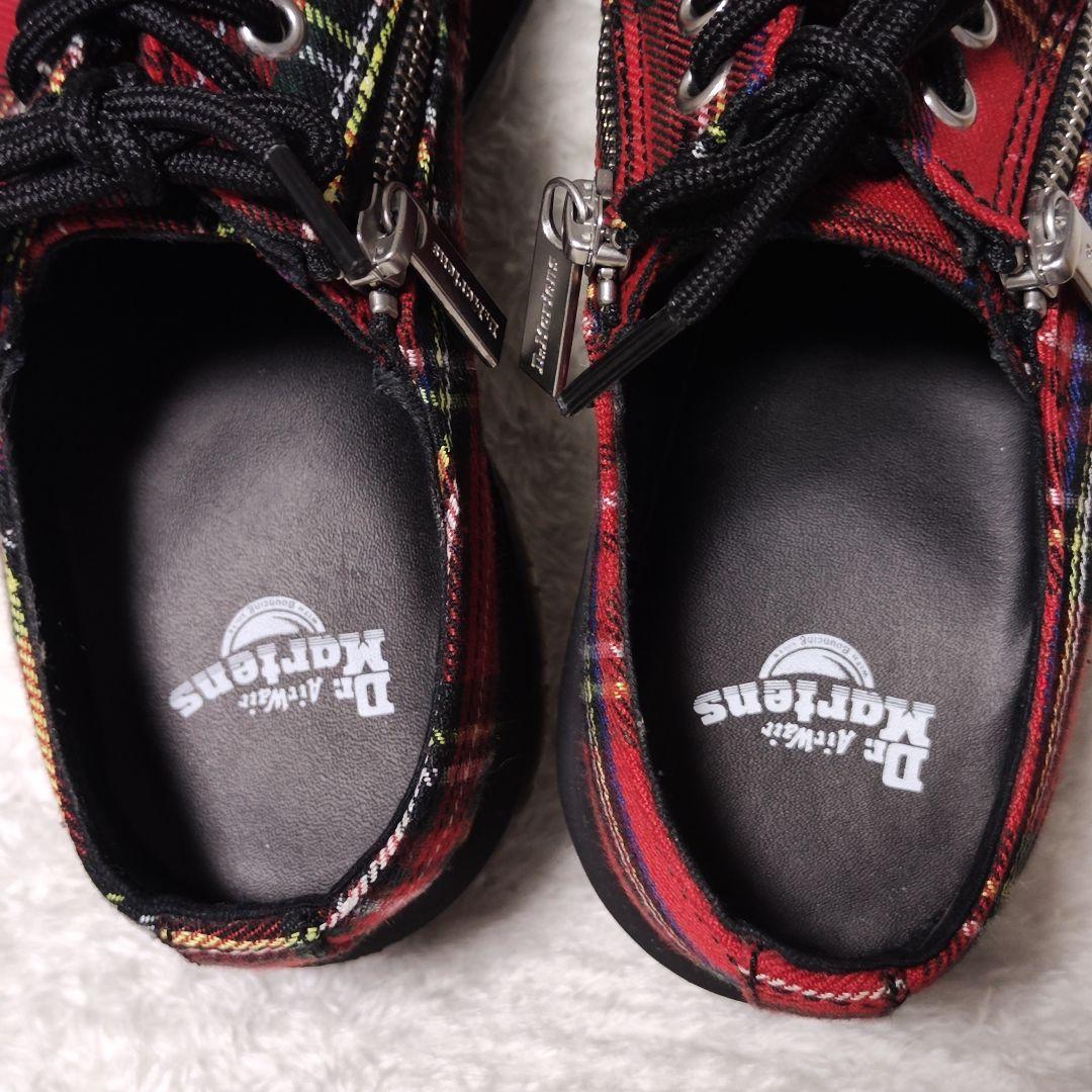 極美品✨ Dr.Martens ブーツ 3ホール 赤 タータンチェック 1461