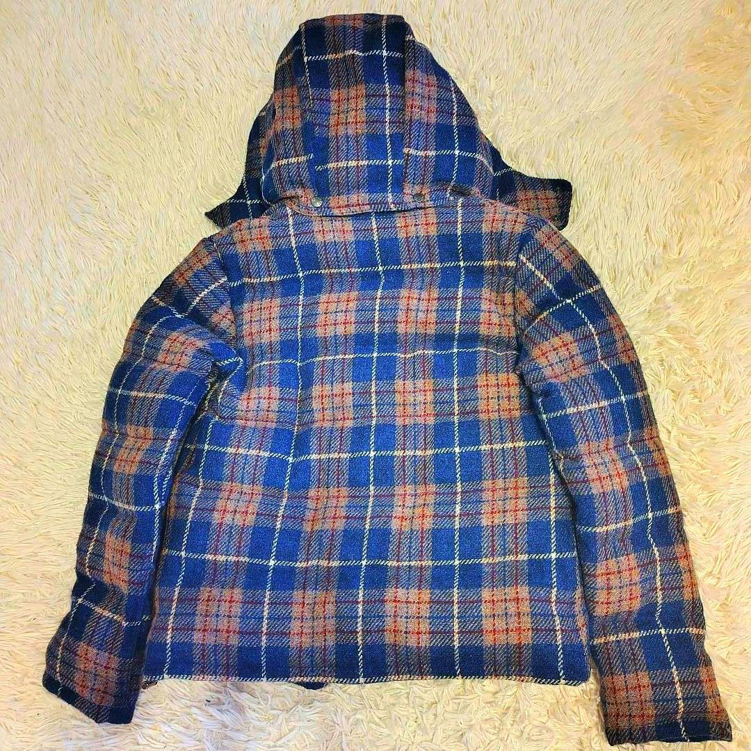 【美品】ノースフェイスパープルレーベル ハリスツイードコラボ ダウンジャケット