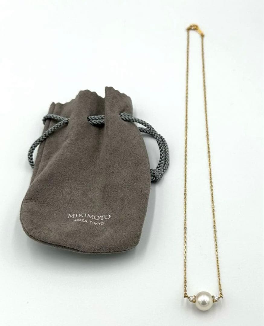 MIKIMOTO ミキモト K18 アコヤ真珠 パール ラウンド 一粒 ©218