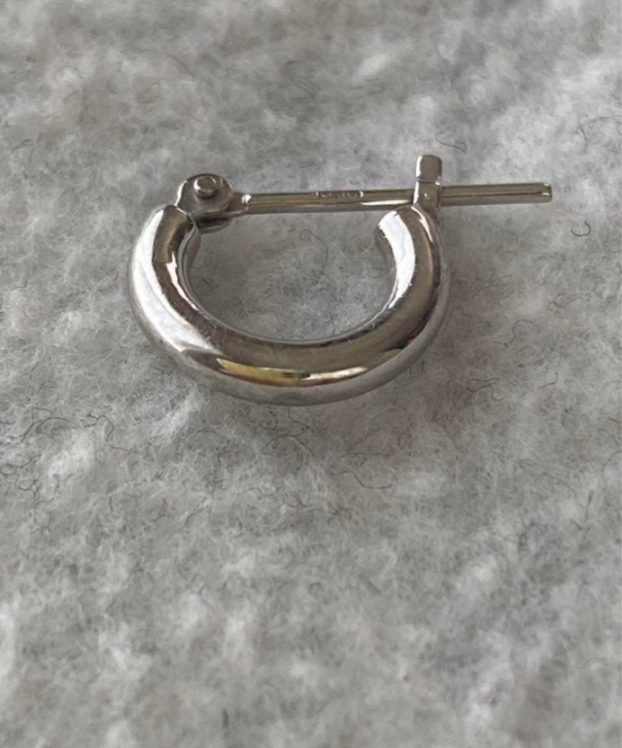 K18WG ミルフローラ フープピアス ピアス