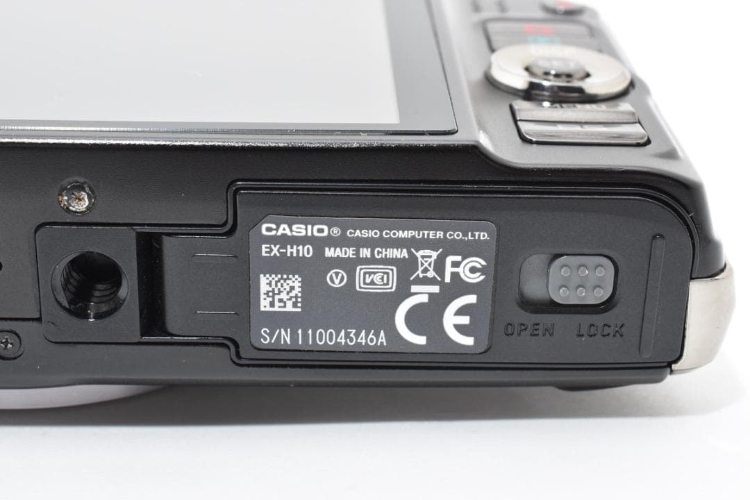 美品 カシオ　CASIO EXILIM EX-H10 ブラック ＃A338