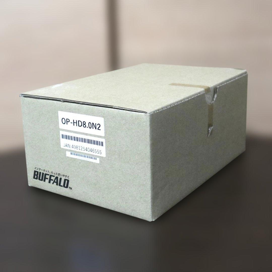 ★未使用品★BUFFALO 8TB ハードディスク・OP-HD8.0N2★