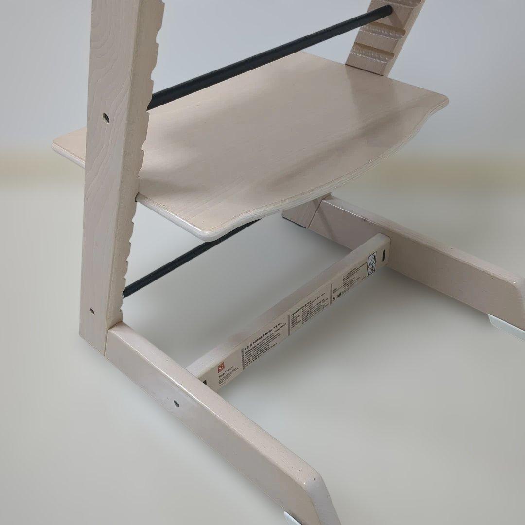 ひ*る様 STOKKE　ストッケ　トリップトラップ　ホワイトウォッシュ　ベビーセ