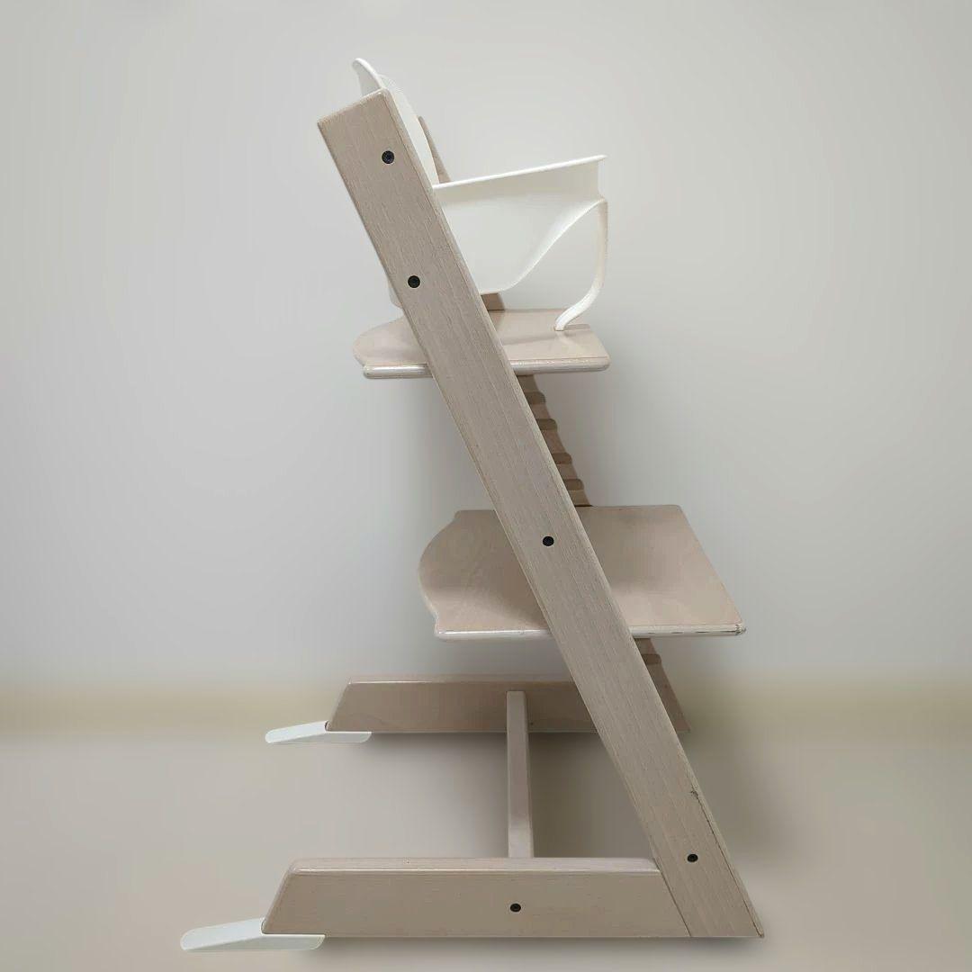 ひ*る様 STOKKE　ストッケ　トリップトラップ　ホワイトウォッシュ　ベビーセ