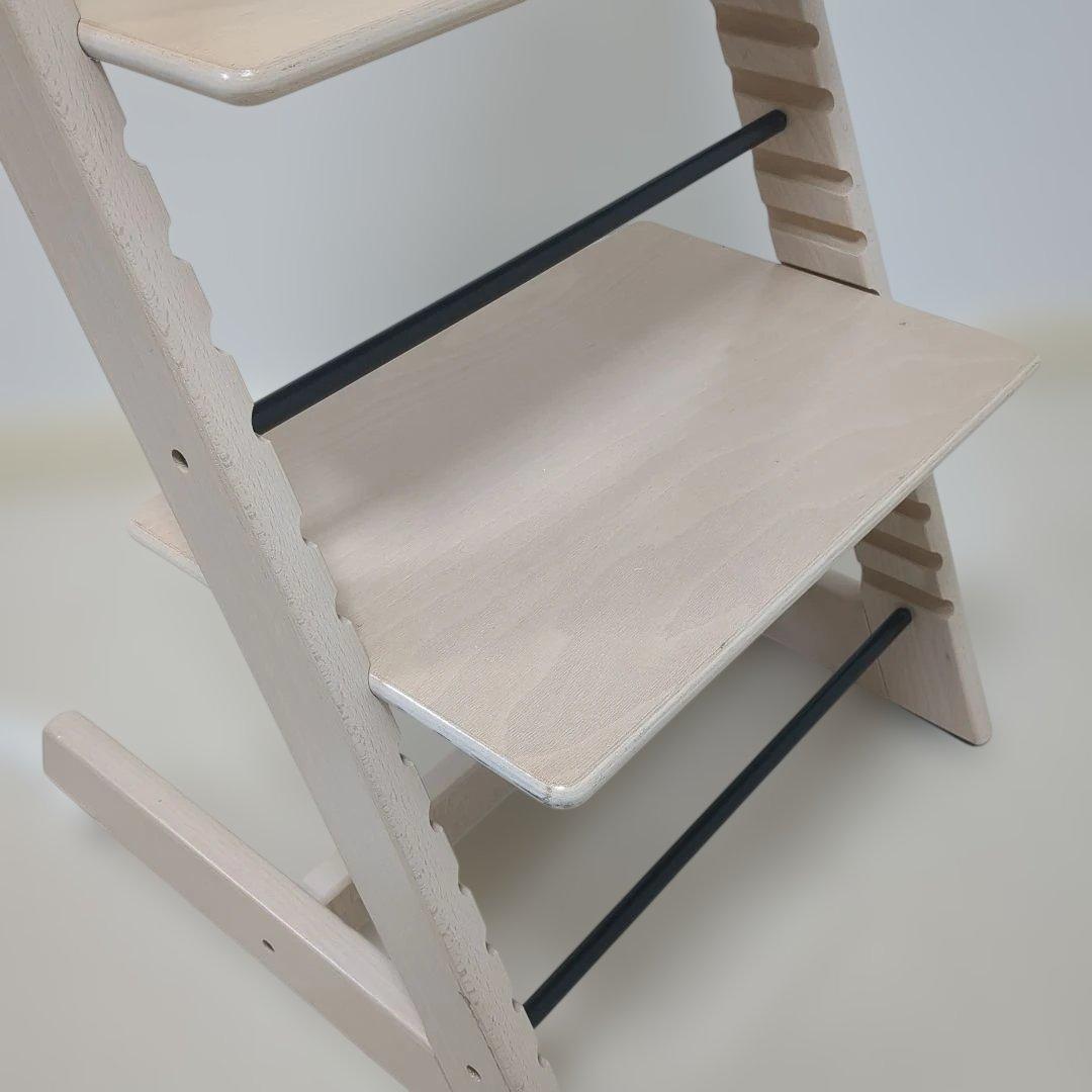 ひ*る様 STOKKE　ストッケ　トリップトラップ　ホワイトウォッシュ　ベビーセ