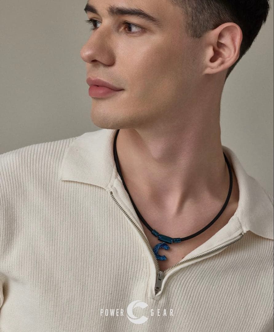 パワードギアOPAネックレス　ブルーラメ　Mサイズ