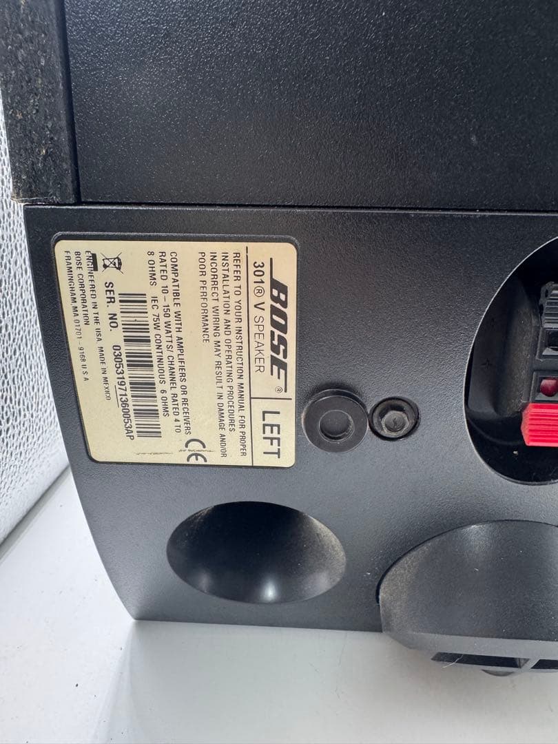 ぬ*.様 BOSE 301V スピーカー ペア 2台セット 6Ω1000円スタ