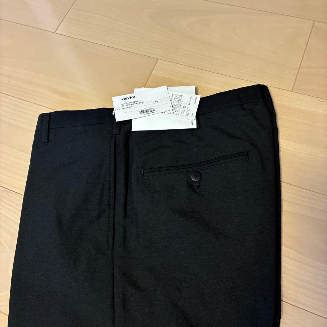 新品未使用VISVIM DALTON SLACKS黒スラックスビズビム