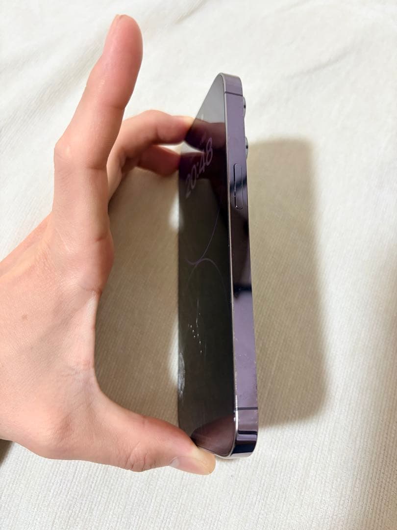 iPhone 14 Pro ディープパープル 128GB 【画面割れ】