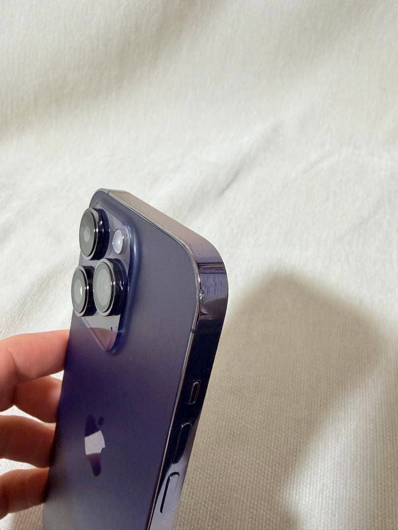 iPhone 14 Pro ディープパープル 128GB 【画面割れ】
