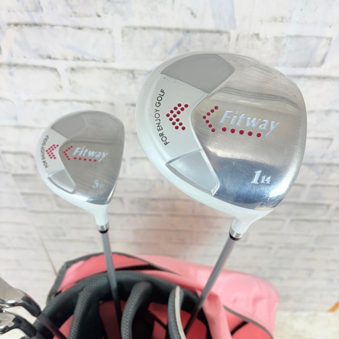 fitway レディース クラブセット ７本 ピンク 初心者 ゴルフ