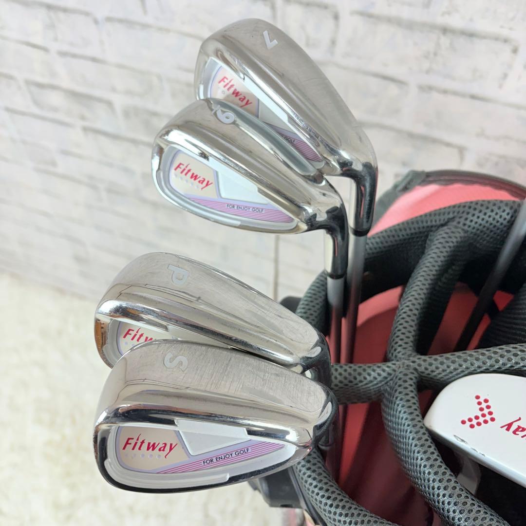 fitway レディース クラブセット ７本 ピンク 初心者 ゴルフ
