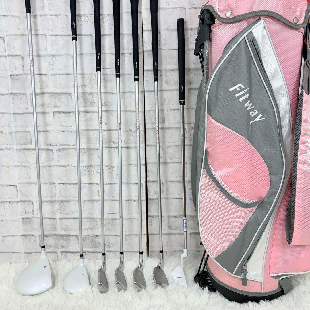 fitway レディース クラブセット ７本 ピンク 初心者 ゴルフ