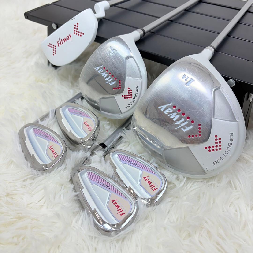 fitway レディース クラブセット ７本 ピンク 初心者 ゴルフ