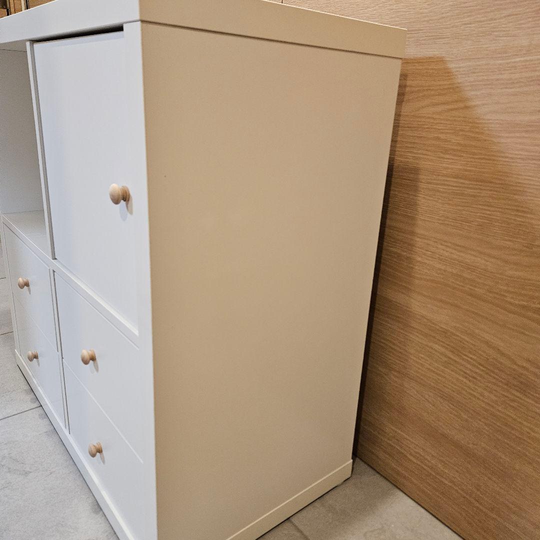IKEA KALLAX シェルフユニット　引き出し、扉付き　完成品　カラックス