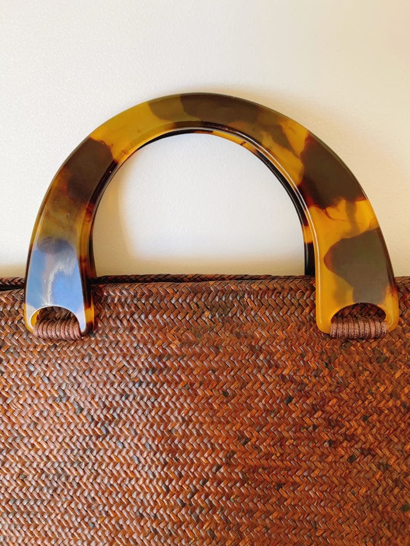 かごバッグ　トートバッグ　籐編み　未使用