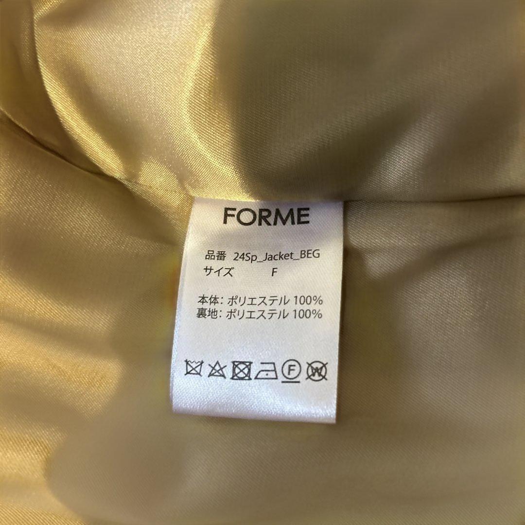 FORME テーラードジャケット　東原亜希