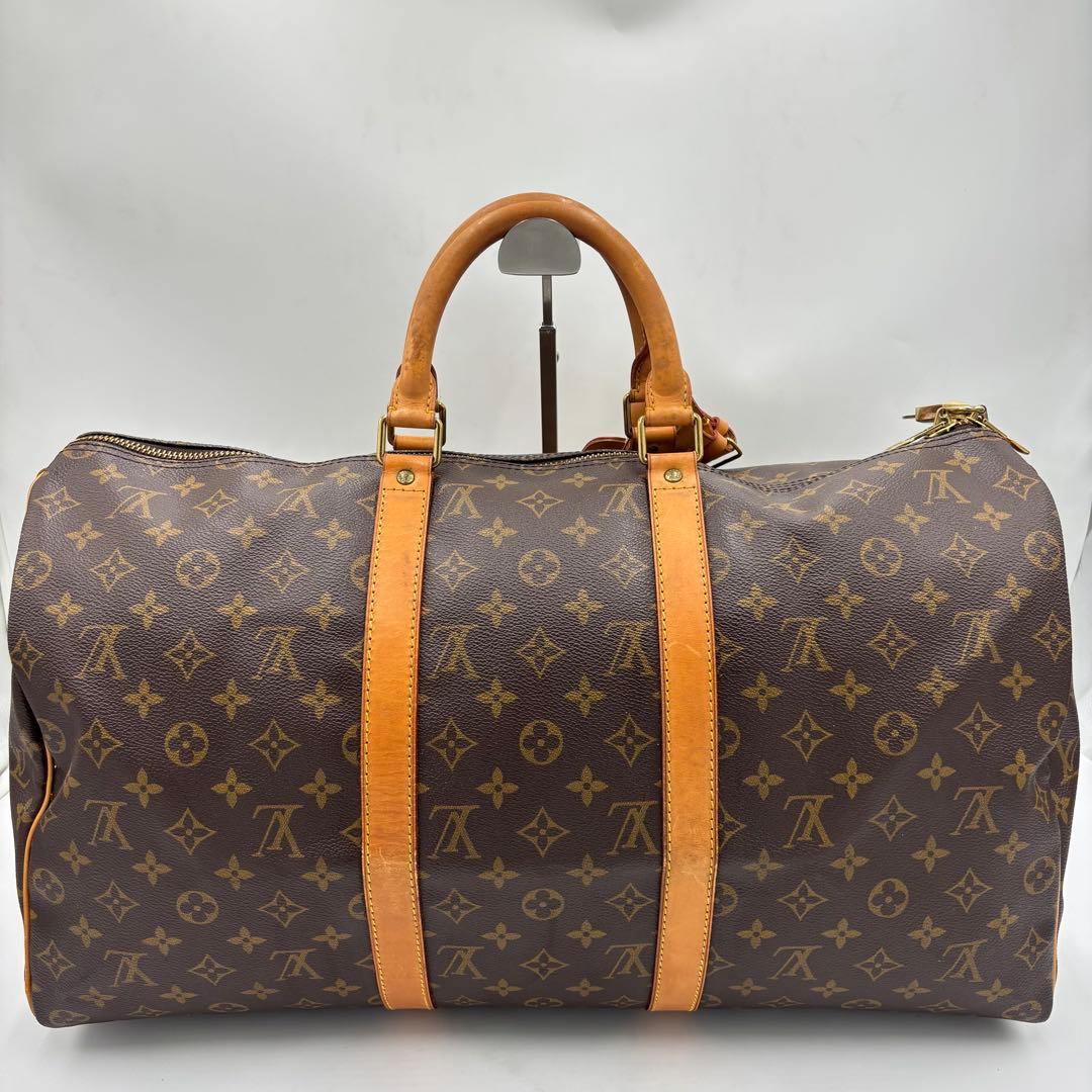 ルイヴィトン モノグラム キーポル50 レザー ボストンバッグ M41426