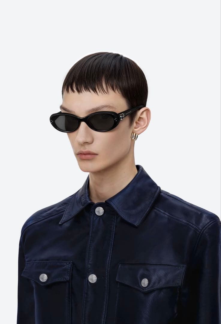 美品 GENTLE MONSTER サングラス COCOA ブラック×シルバー