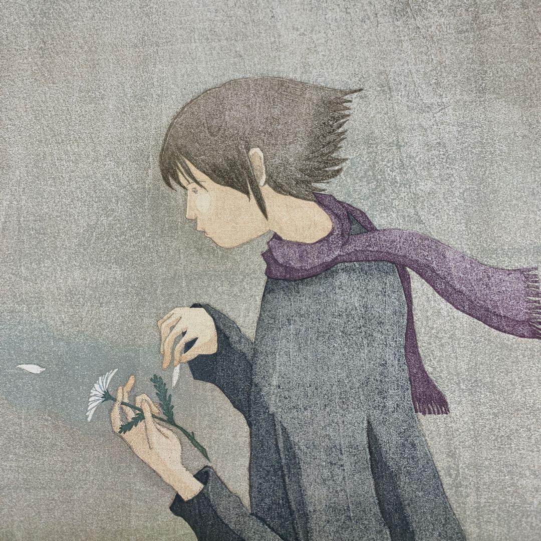 鈴木敦子「花占い」限定10 木版画