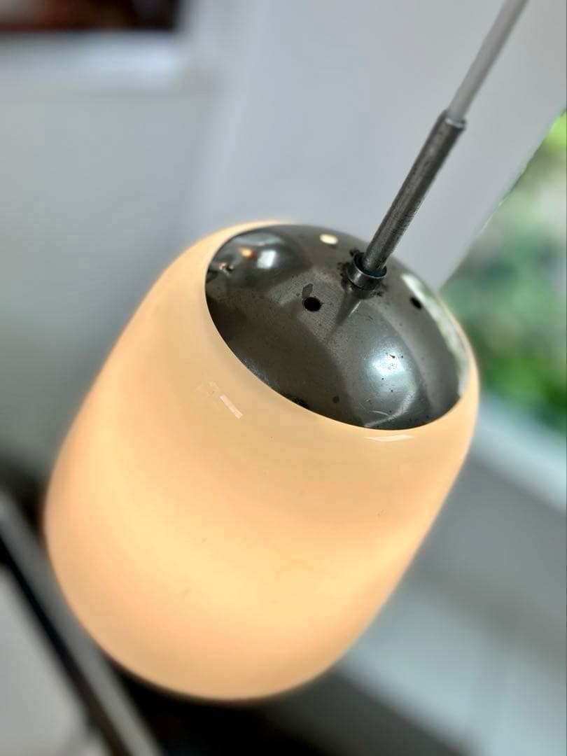 独30年代　opalin school lamp ヴィンテージ・ペンダントランプ