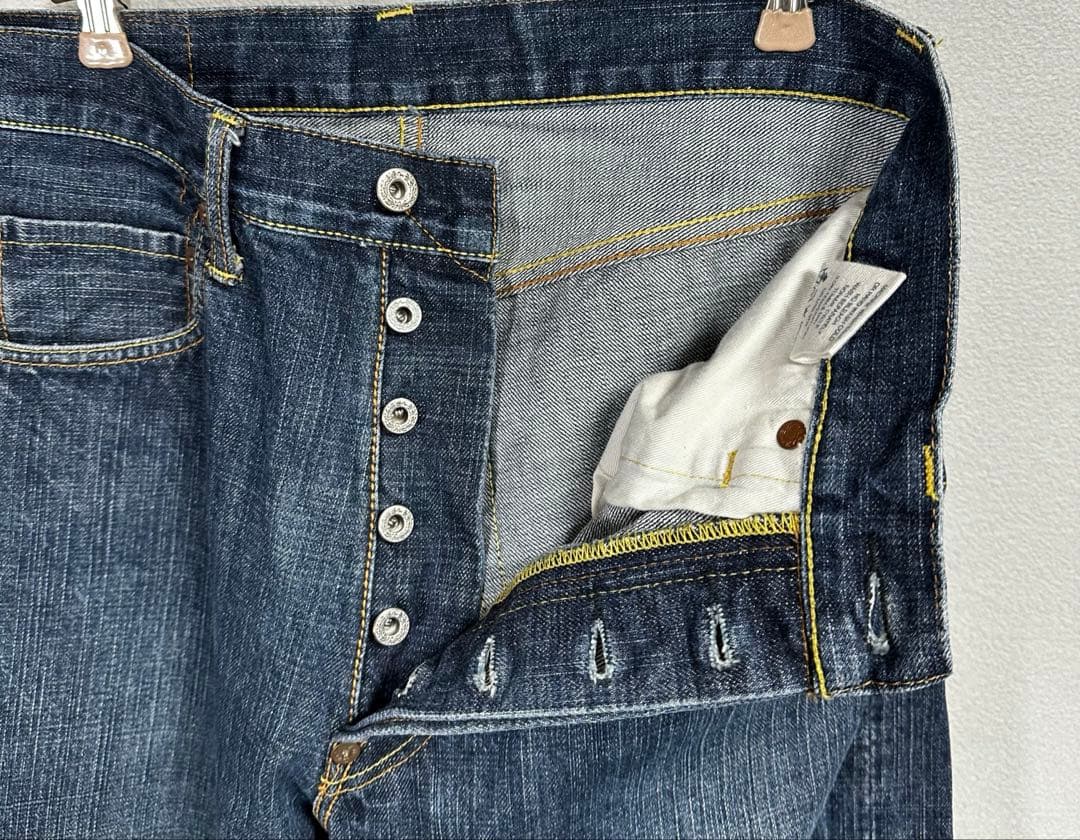 EVISU エヴィス デニム　蛇　スネーク　赤耳　抜染　バギー