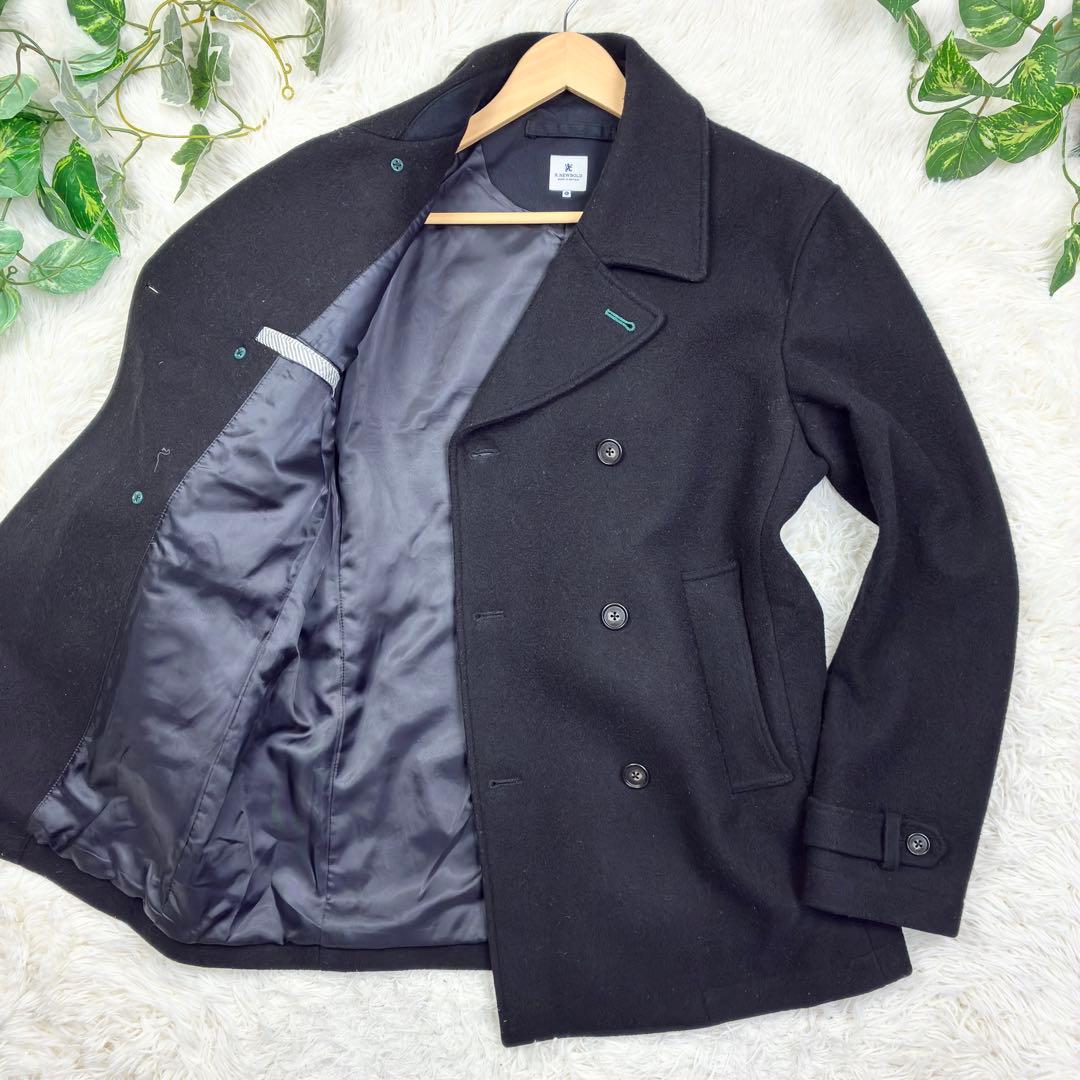 美品　ポールスミス　ウールメルトン　ピーコート　XL　ブラック