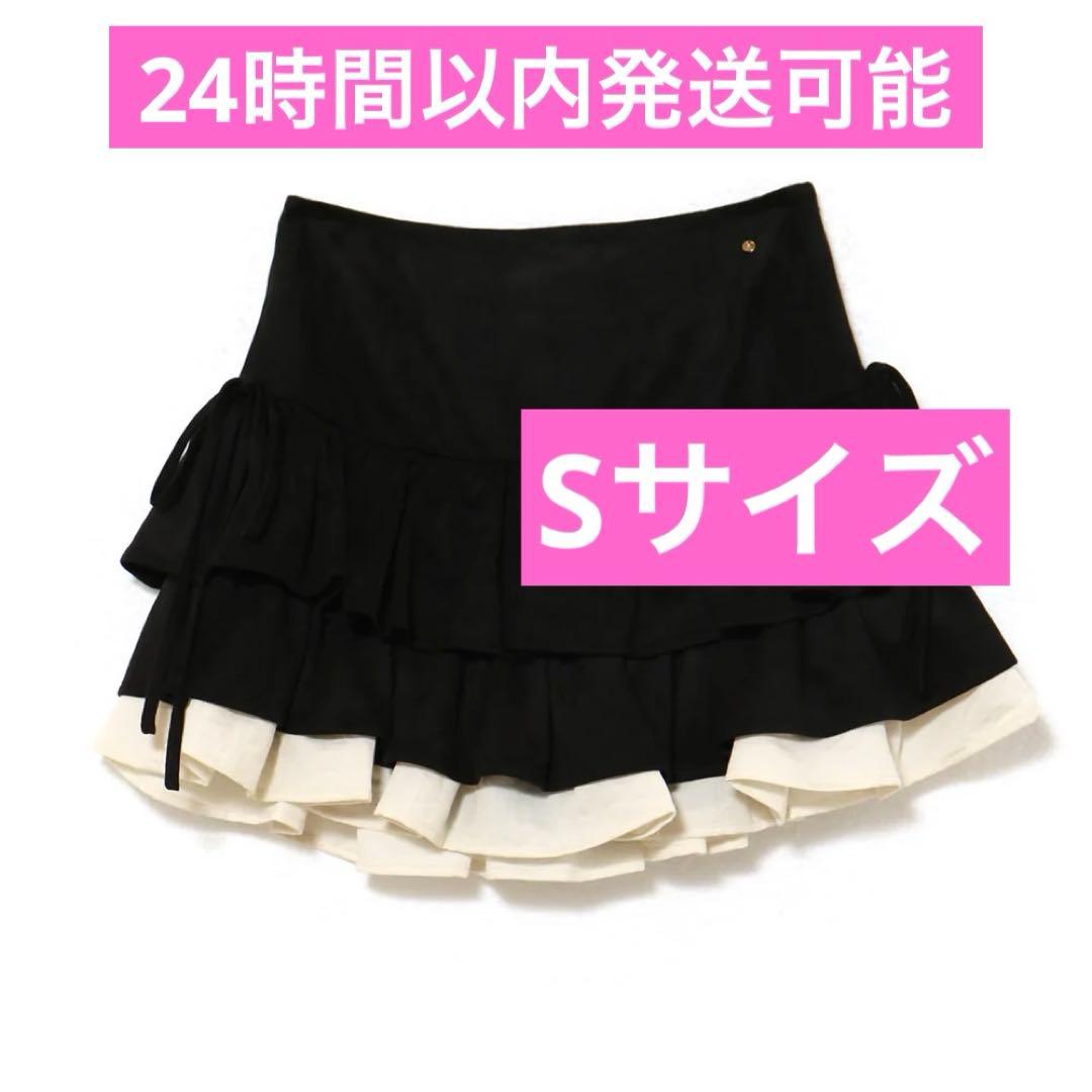 andmary Mel gather skirt ブラック