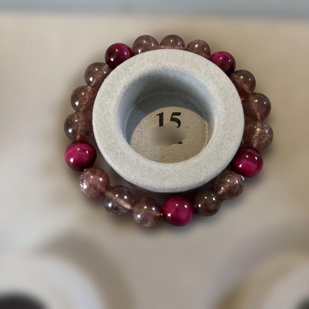 ピンクタイガーアイとストロベリークオーツ！ズドーンとくる！