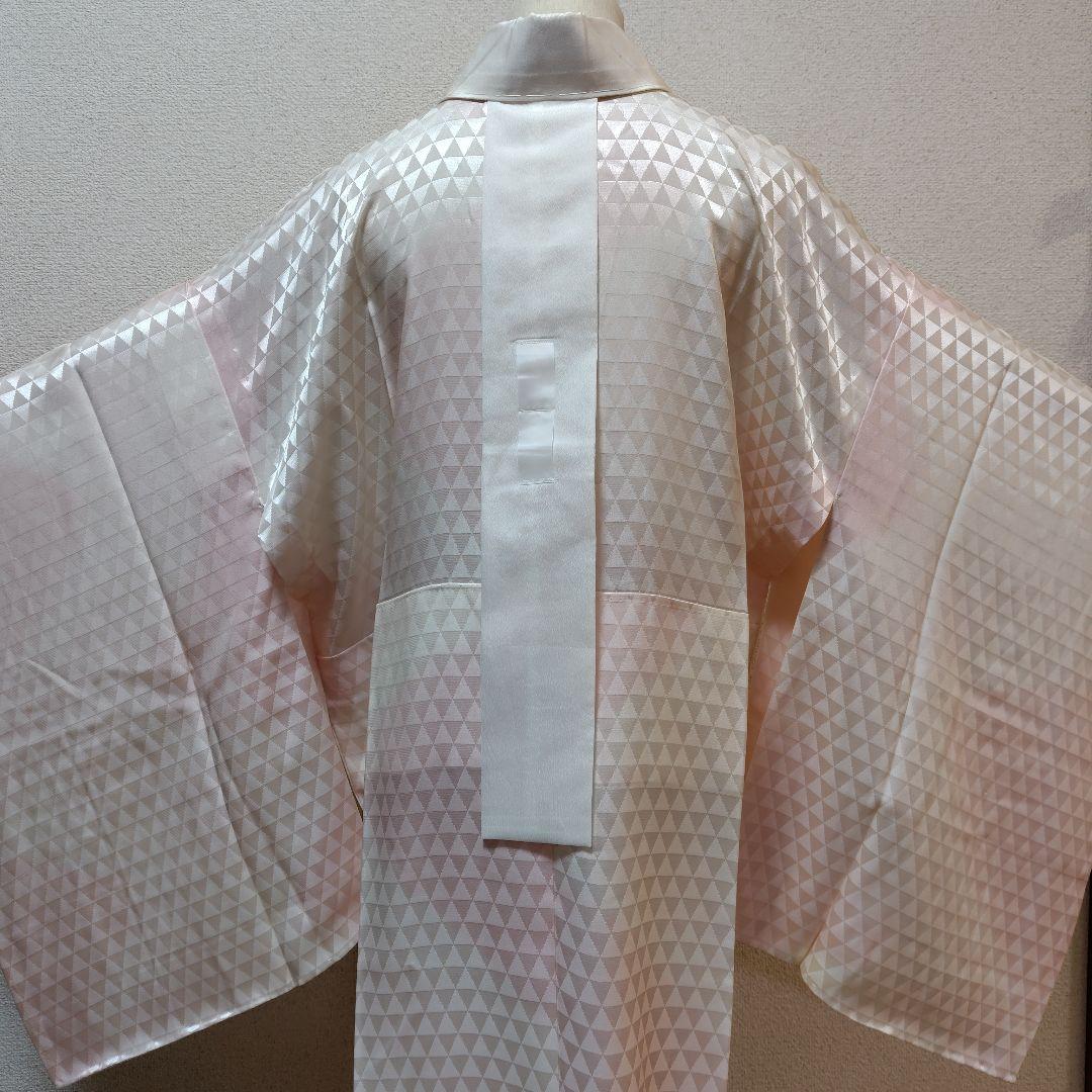 正絹長襦袢　ふるるん　洗える長襦袢　半衿付　鱗　衣紋抜　居敷当　冠婚葬祭　表示付