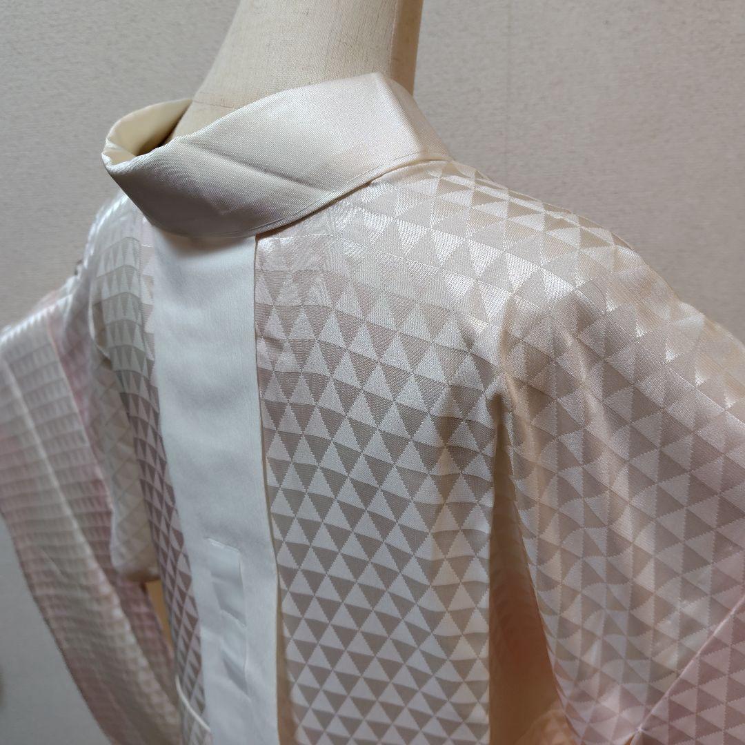 正絹長襦袢　ふるるん　洗える長襦袢　半衿付　鱗　衣紋抜　居敷当　冠婚葬祭　表示付