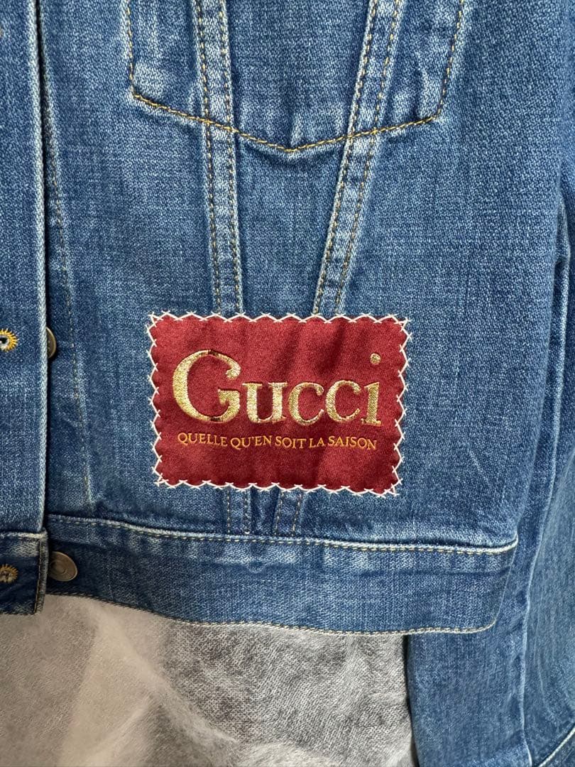 Gucci デニムジャケット クロップド丈