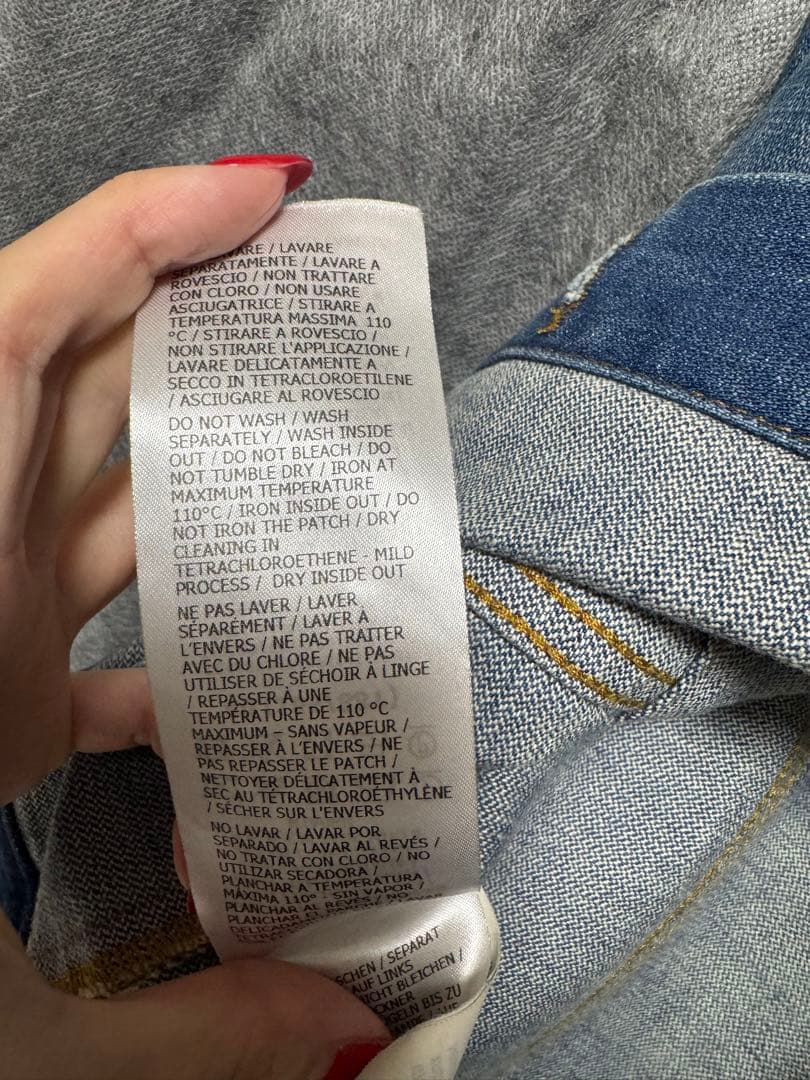 Gucci デニムジャケット クロップド丈