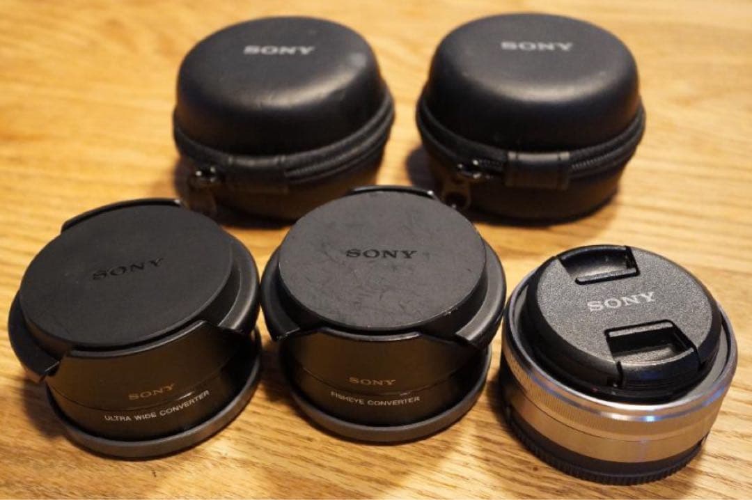 レンズ(単焦点) SONY SEL16F28, VCL-ECU2, VCL-ECF2