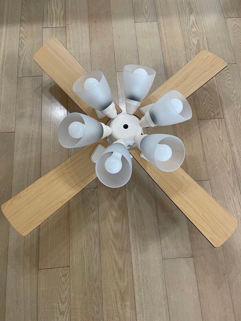 10畳Windouble 6灯シーリングファンライト リモコン付き BIG102