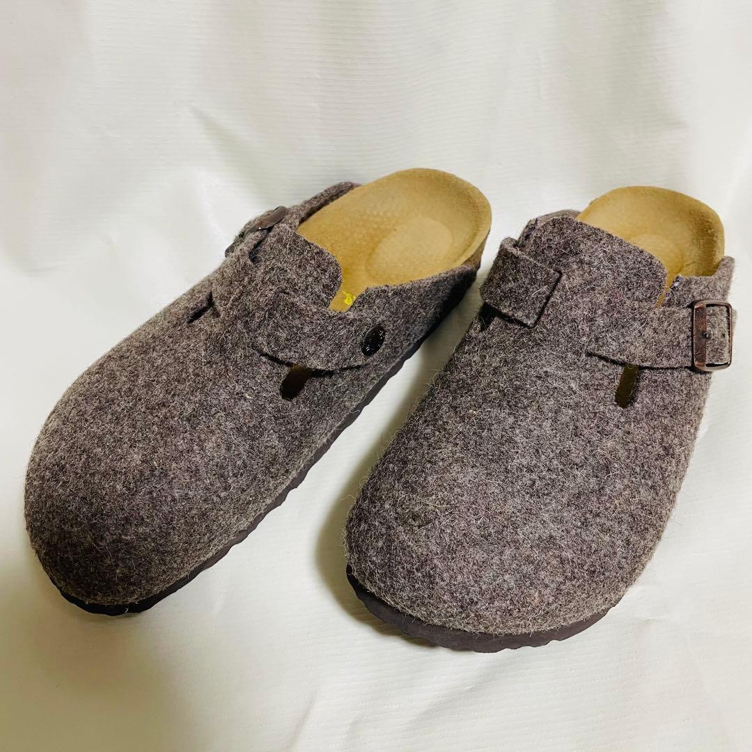 BIRKENSTOCK ビルケン ボストン ココア37 24cm ウール